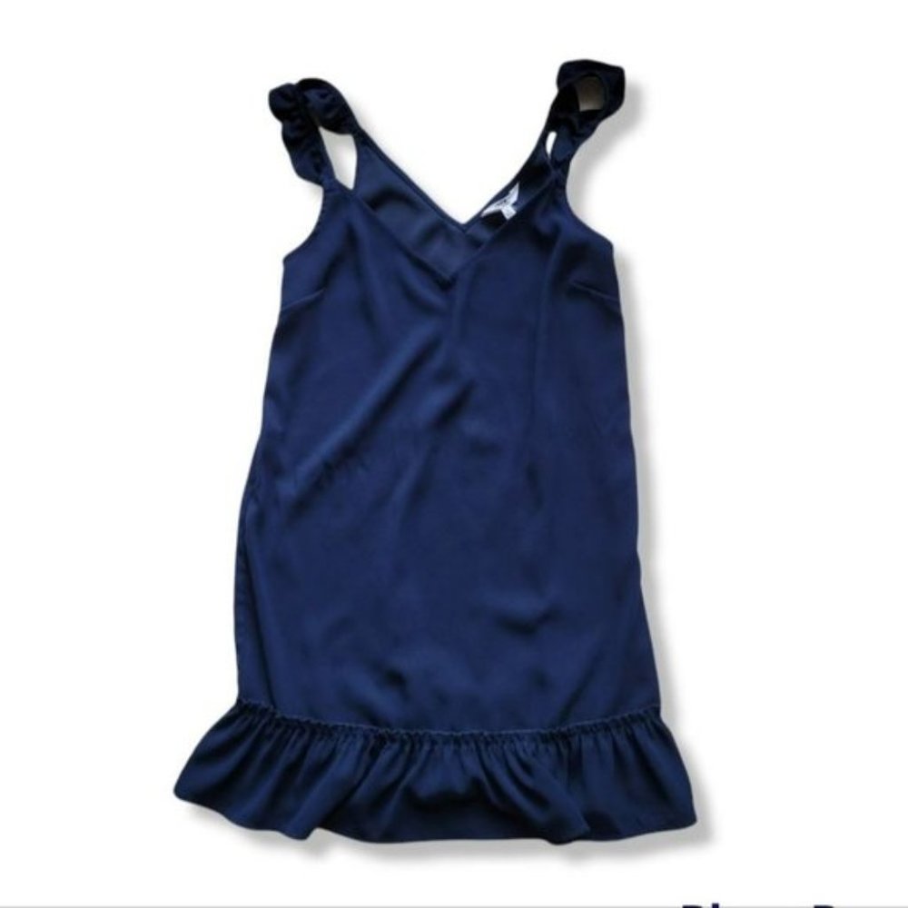 NWT BB  Dakota Sleeveless Navy Ruffle mini cocktail dress
